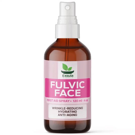 Fulvic Face - Hydrating Mineral Serum in spray bottle for wrinkle-reducing and anti-aging benefits