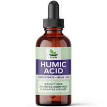 Exsula Minerals Humic Acid concentrate for Digestive and Immune Support, 60 ml bottle.