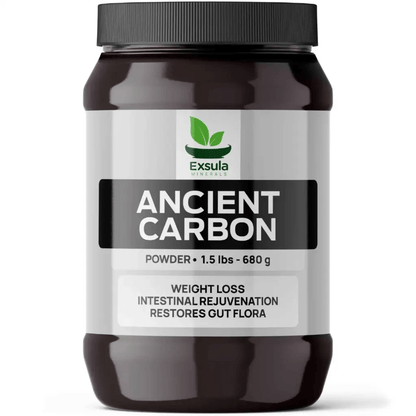 Exsula Minerals Ancient Carbon - Bioavailable Ancient Carbonaceous Matrix, 1.5 lbs powder for weight loss and gut health.