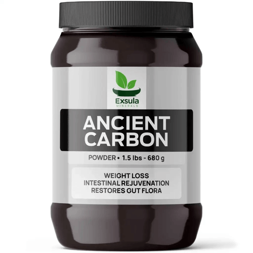 Exsula Minerals Ancient Carbon - Bioavailable Ancient Carbonaceous Matrix, 1.5 lbs powder for weight loss and gut health.