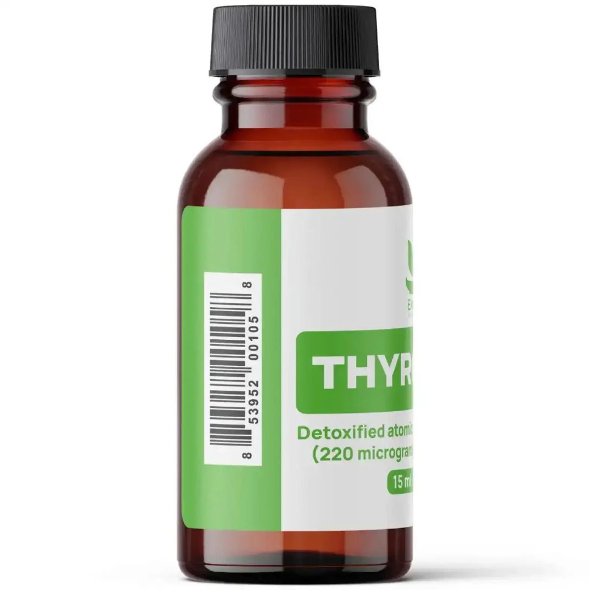Thyrodine nascent iodine supplement in amber bottle, supports thyroid and energy, 15ml.