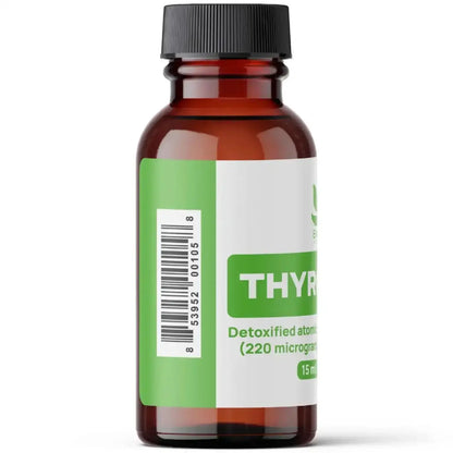 Thyrodine nascent iodine supplement in amber bottle, supports thyroid and energy, 15ml.