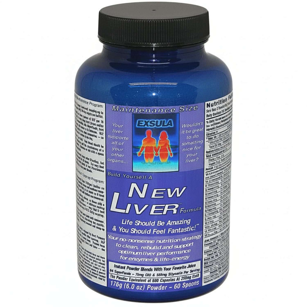 Exsula New Liver container supports Hepatic Cellular Repair and liver health with a potent superfood blend.