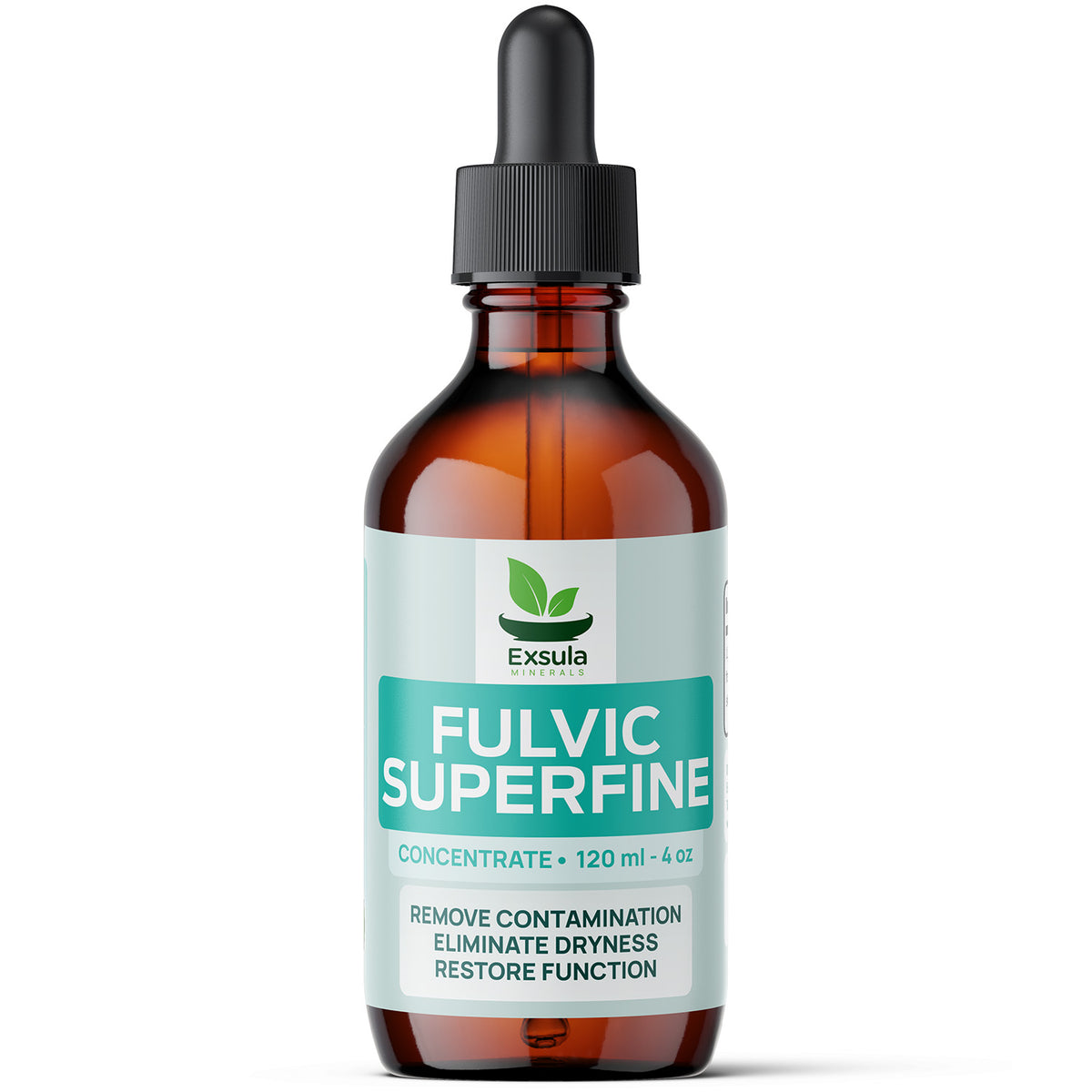Exsula Fulvic SuperFine serum for mucous membranes, contains Fulvic Acid for Mucous Membranes, 120 ml bottle.
