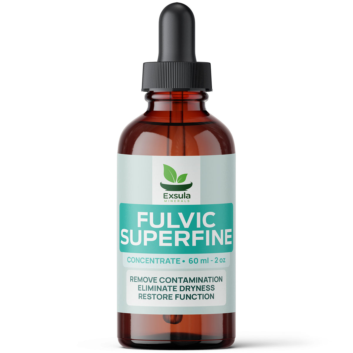 Fulvic SuperFine - Fulvic Acid for Mucous Membranes serum in amber bottle for sensitive mucosal barriers.