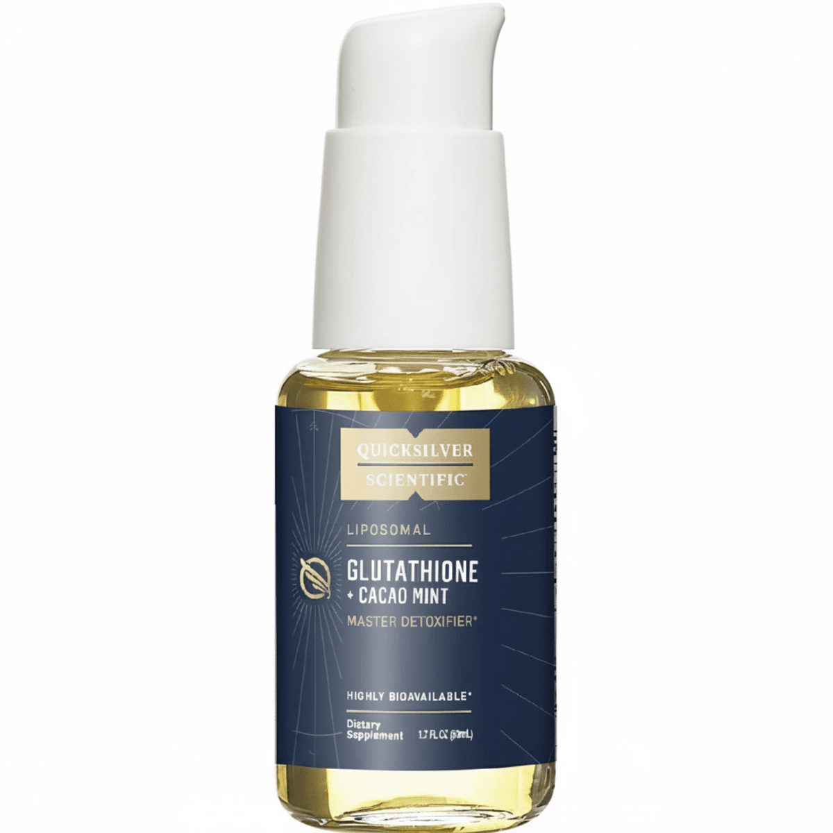 Liposomal Master Antioxidant - quicksilver scientific glutathione cacao mint dietary supplement bottle