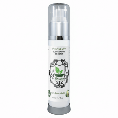 Intense C60 - Free Radical Scavenging Supplement in a pump bottle with avocado oil - Exsula Minerals