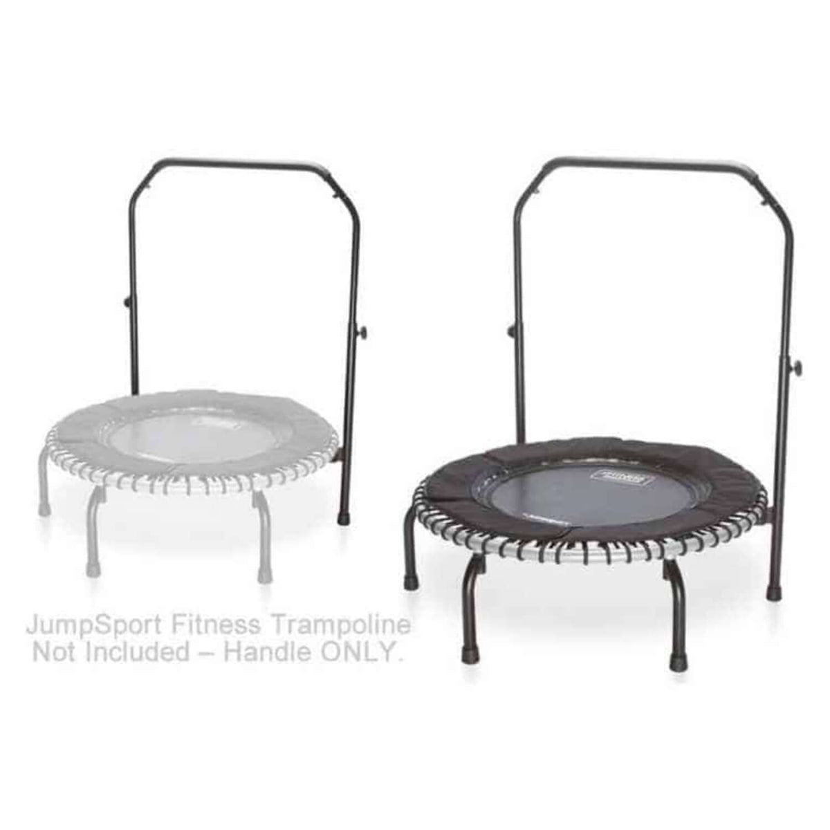 Handle Bar - Mini Trampoline Adapter Accessory designed for stability, featuring adjustable height and padded comfort.