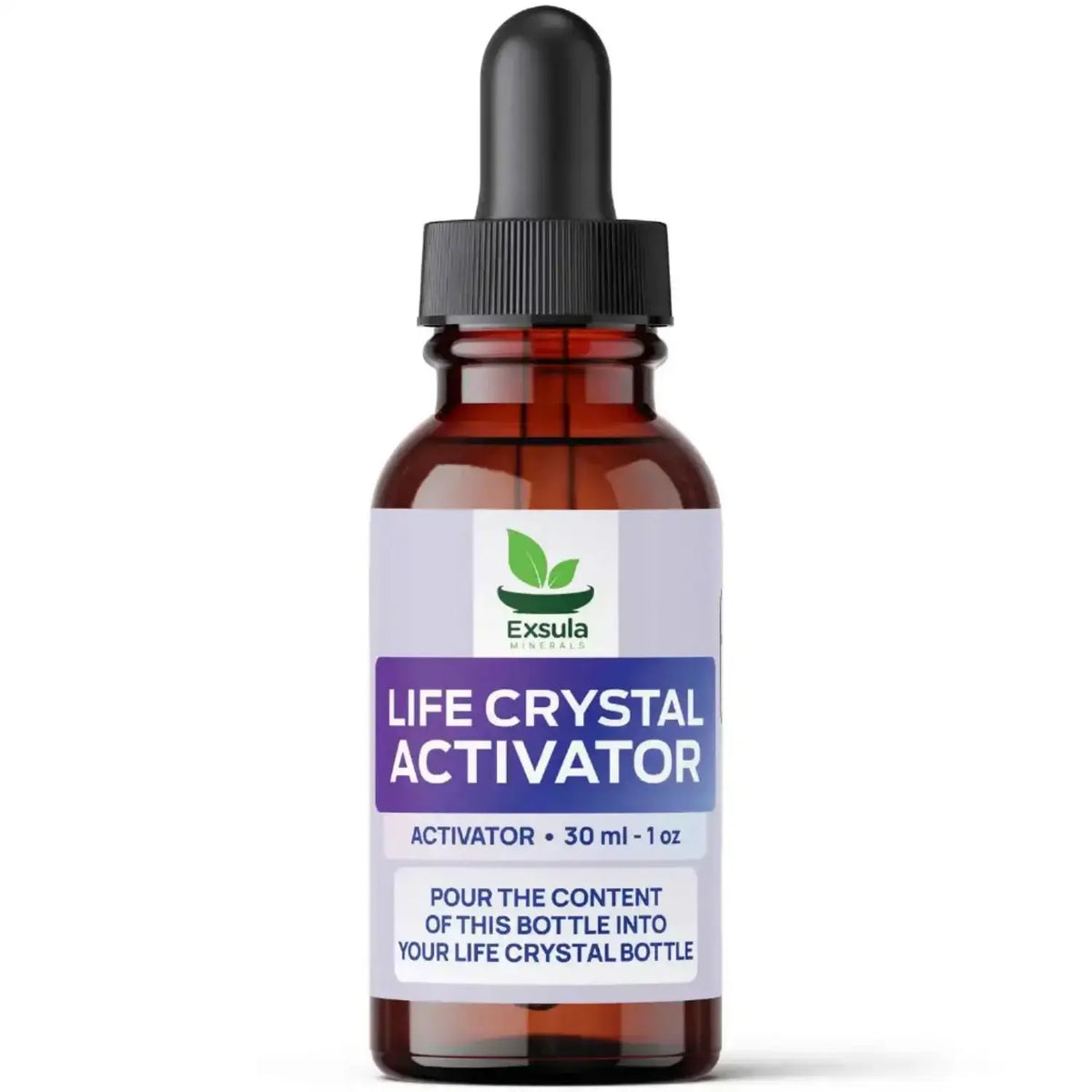 Liquid Elements for Pineal Gland - Exsula Life Crystal Activator 30ml dropper bottle for revitalization.