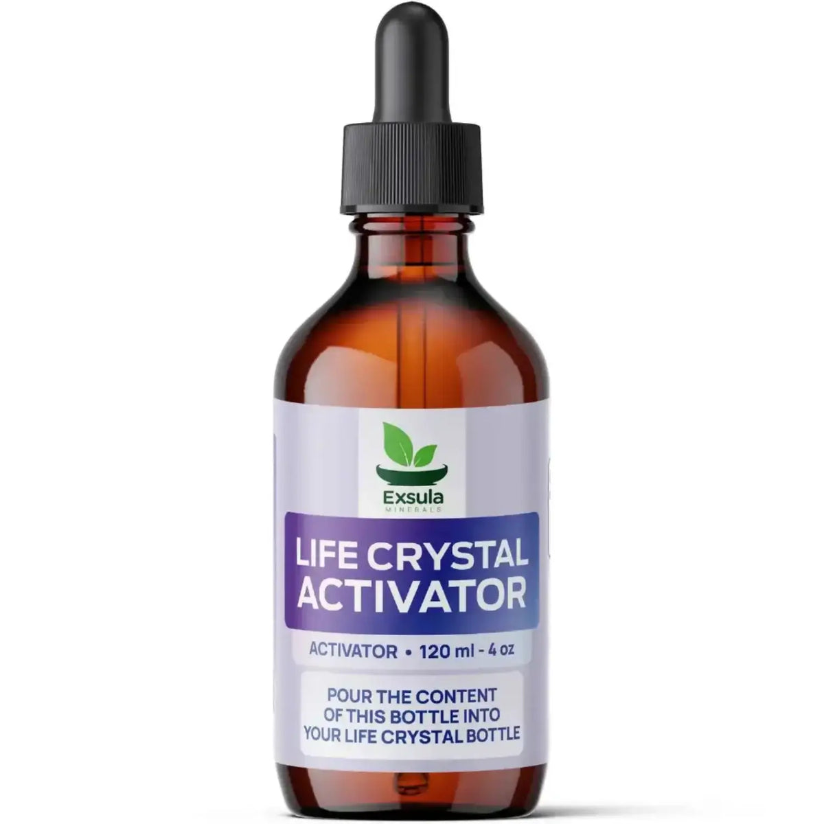 Exsula Life Crystal Activator liquid bottle, 120 ml,  Natural ATP Synthesis Support Liquid