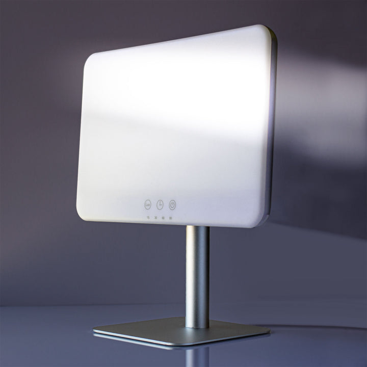 Lumiram Solar Bright Light Therapy Lamp designed for effective light therapy treatments.