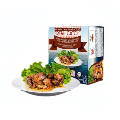 Mackerel for Wild-Caught Omega-3 and Heart Health Support with fresh ingredients on a plate