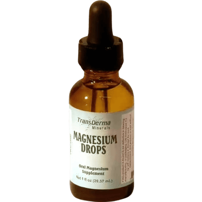 Magnesium Drops - Fast Absorbing Liquid Mineral supplement bottle for oral use.