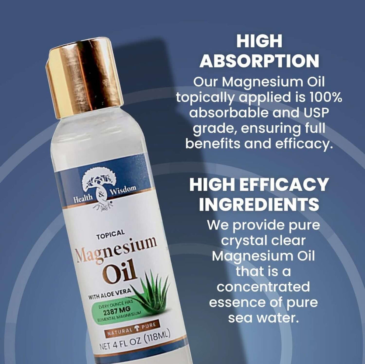 Magnesium Oil with Aloe Vera for Topical Muscle Relief and high absorption benefits