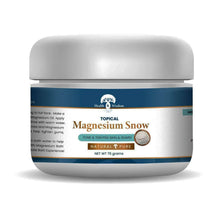 Magnesium Facial Mask in jar, Magnesium Snow by Health and Wisdom for skin purifying and balancing.