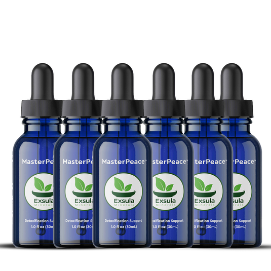 Pack of 6 MasterPeace Zeolite Detox Supplement dropper bottles