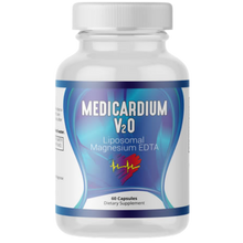 Medicardium for EDTA Chelation and Cardiovascular Health - Liposomal Magnesium EDTA supplement bottle.