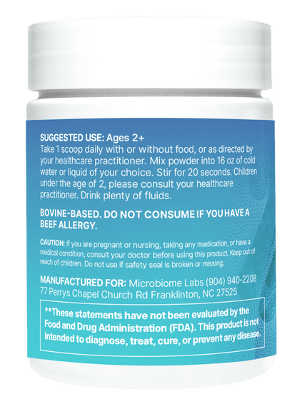 Mega IgG2000 Serum Derived Immunoglobulin product information and usage instructions on the container.