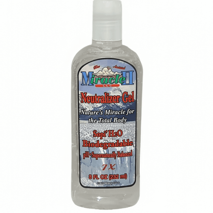 Neutralizer Gel 7X - Alkaline Topical Mineral in a clear bottle for skin comfort and moisture.