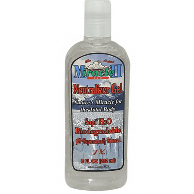 Neutralizer Gel 7X - Alkaline Topical Mineral in a clear bottle for skin comfort and moisture.