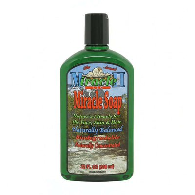 Miracle Soap (Non Foaming) Natural Soap Concentrate in a 22 fl oz bottle showcasing plant-based ingredients.