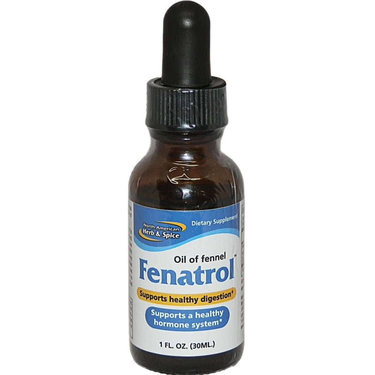 Fenatrol - Wild Fennel Oil for Digestive Comfort in a 1 oz dropper bottle.