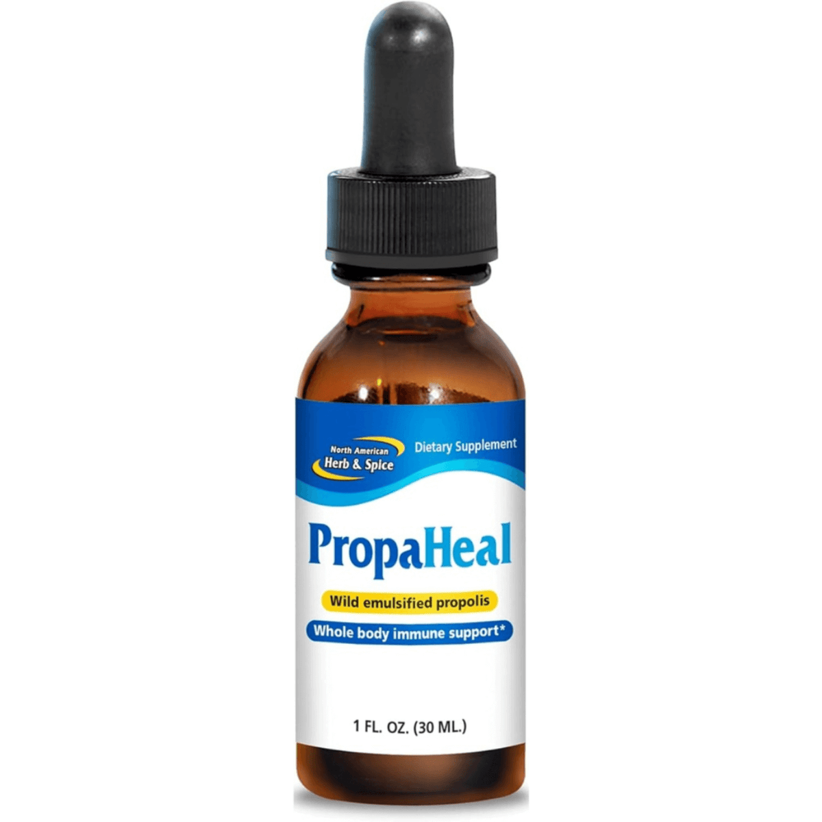 PropaHeal - Raw Emulsified Bee Propolis in a dropper bottle for whole body immune support.