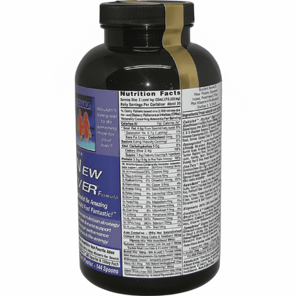 Exsula Superfoods New Liver bottle showcasing Hepatic Cellular Repair nutritional formula and ingredients.