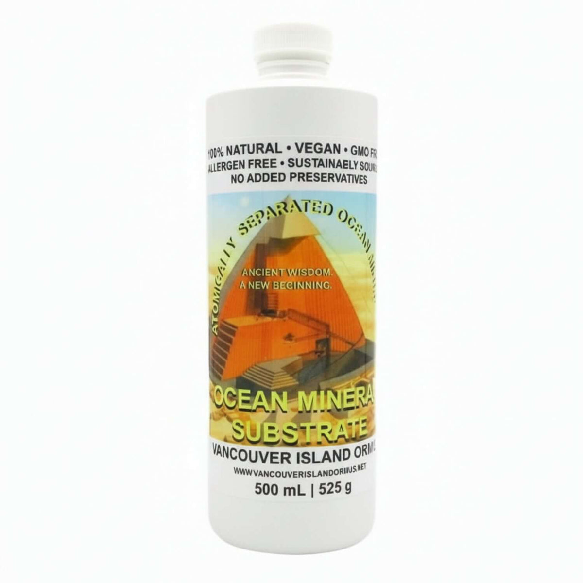 Ocean Mineral Substrate for Remineralization and Health supplement bag.