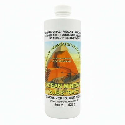 Ocean Mineral Substrate for Remineralization and Health supplement bag.