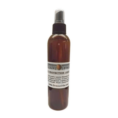 Psychic Protection Ormus Mist 120ml spray bottle with a label on a white background