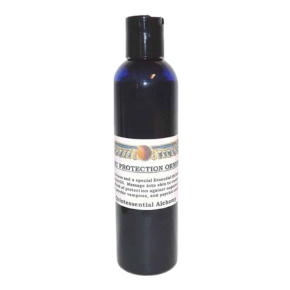 Psychic Protection ORMUS For Energetic Shielding bottle with essential oils for cleansing and protection.