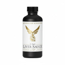 Liver Sauce - Bioavailable Detox Supplement by Quicksilver Scientific in a sleek black bottle.