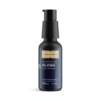 Quicksilver Scientific Nanoemulsified Sleep Supplement Melatonin liquid formula for deeper sleep.