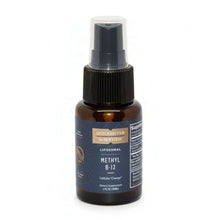 Methyl B-12 Liposomal Vitamin spray bottle for energy and focus support by Quicksilver Scientific.