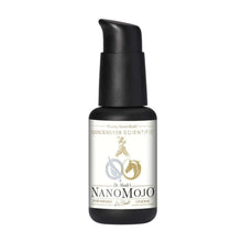 Bottle of Quicksilver Scientific NanoMojo, a Liposomal Adaptogen Blend for Men, designed for natural energy and system balance.
