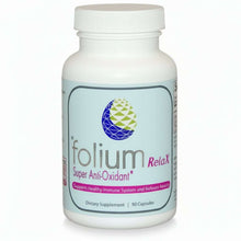 RelaX Super Antioxidant for Stress Relief dietary supplement bottle with 90 capsules, supports healthy immune system.
