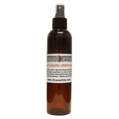 Root Chakra ORMUS For Grounding and Physical Vitality in a spray bottle for energy and balance.
