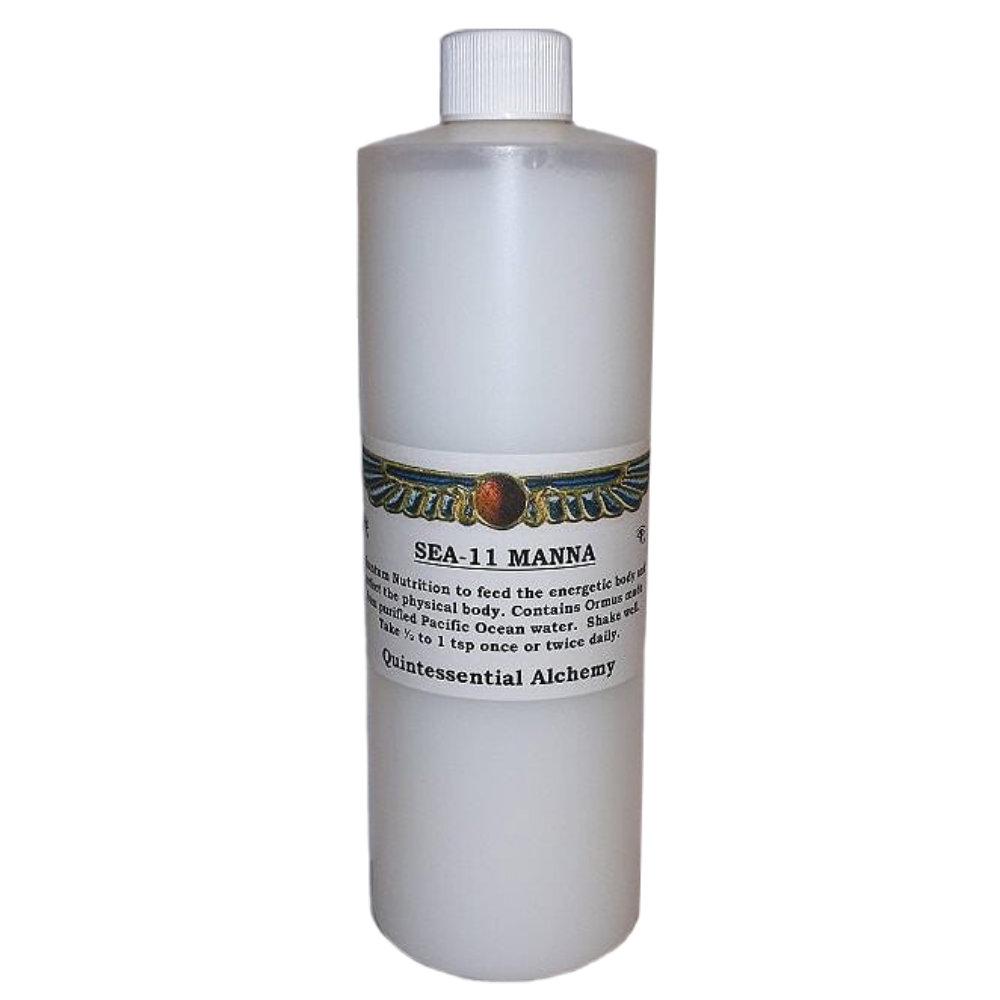 Sea-11 Atlantic Manna for Thyroid and Minerals, a 16 oz bottle of natural ORMUS product.