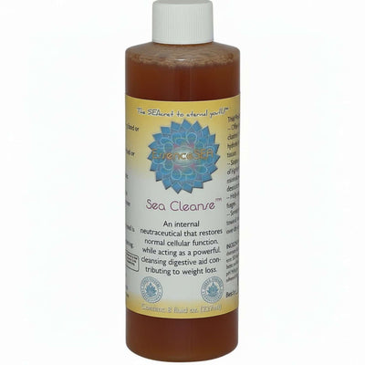 Sea Cleanse - Ocean Mineral Detox Supplement by EssenceSea in a liquid bottle, showcasing a revitalizing health product.