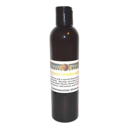 Solar Plexus Chakra ORMUS for Power and Digestion bottle with essential oil blend for balancing personal power