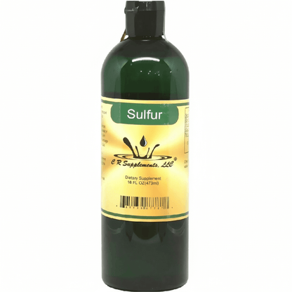 Sulfur - Ionic Liquid Mineral supplement for cellular oxygen and joint support by CR Supplements, 16 FL OZ