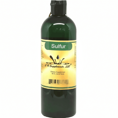 Sulfur - Ionic Liquid Mineral supplement for cellular oxygen and joint support by CR Supplements, 16 FL OZ