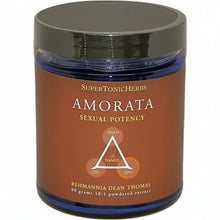 Amorata - TCM Herbs for Libido, a SuperTonicHerbs product in a round jar, featuring sexual potency formula.