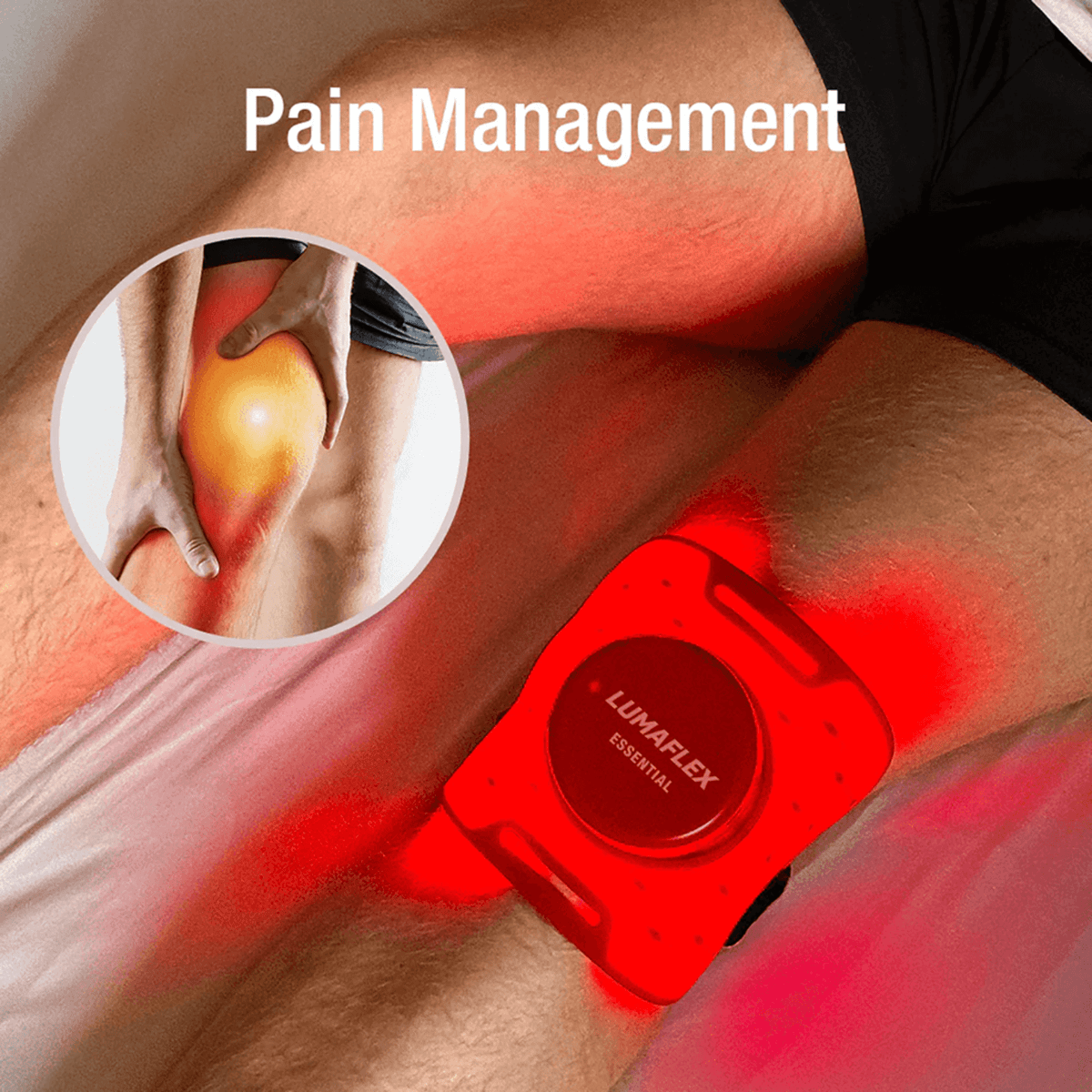 Portable Red Light Therapy and Targeted Muscle Recovery for effective pain management and relief.