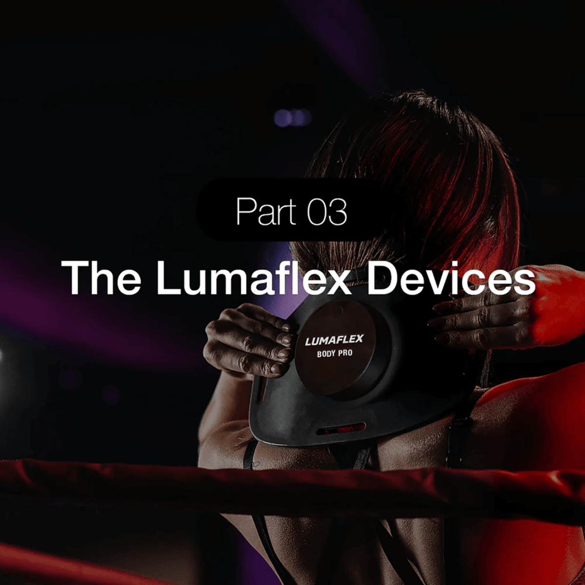 The Lumaflex Devices demonstrating Red Light Therapy Foundations and Biological Optimization in a workshop setting.
