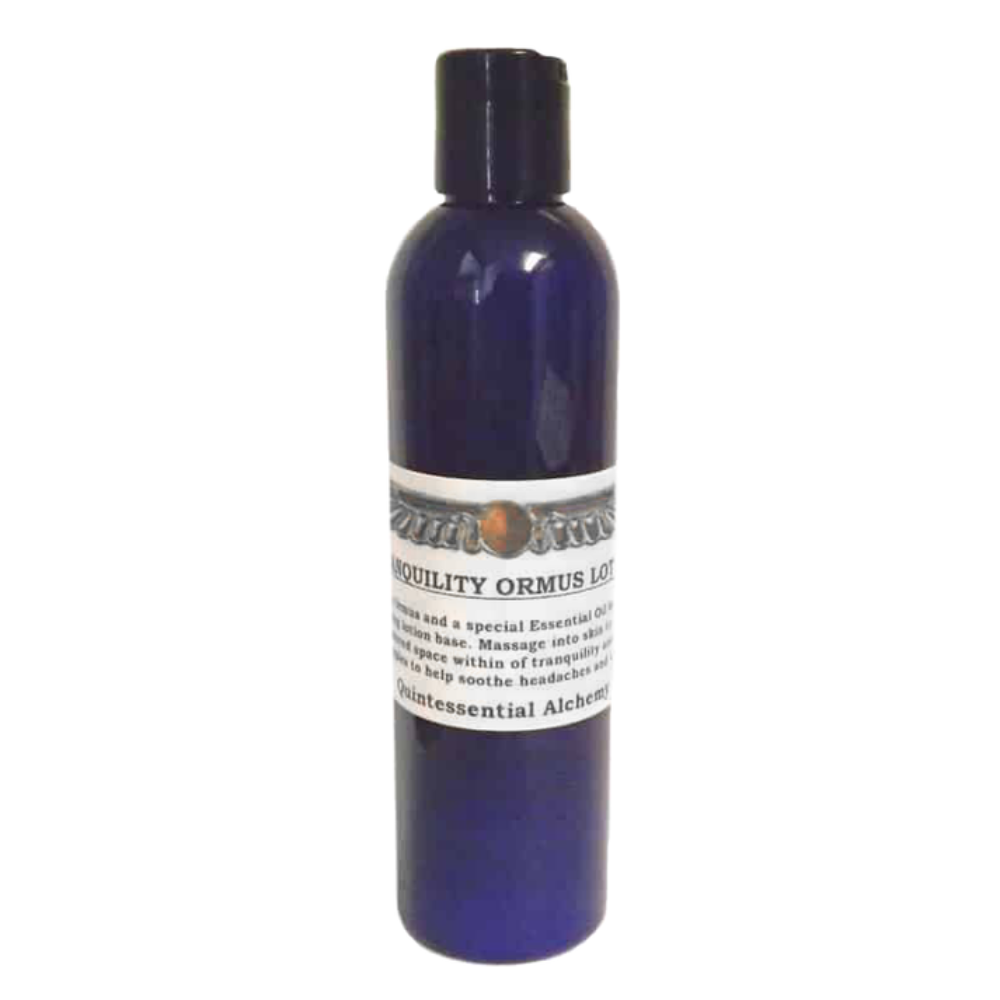 Blue bottle Ormus Mist 120ml with a label on a white background
