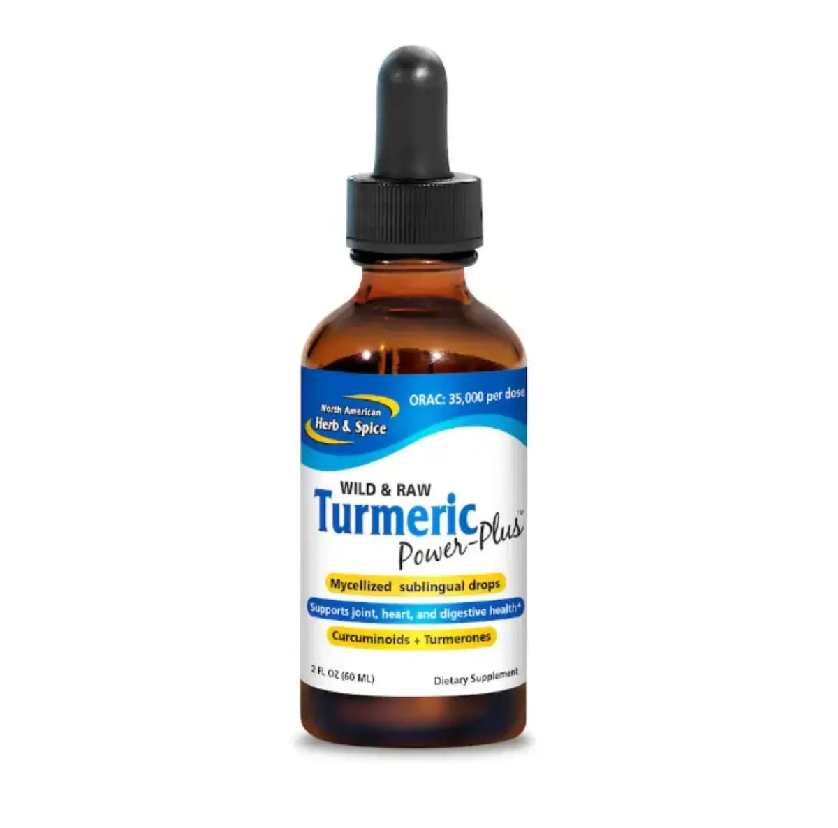 Wild Turmeric with Oreganol P73, Mycelized sublingual drops, dietary supplement by North American Herb & Spice.