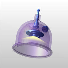 Ultraviolet light device for lymphatic flow support, illustrating innovative design for detoxification.