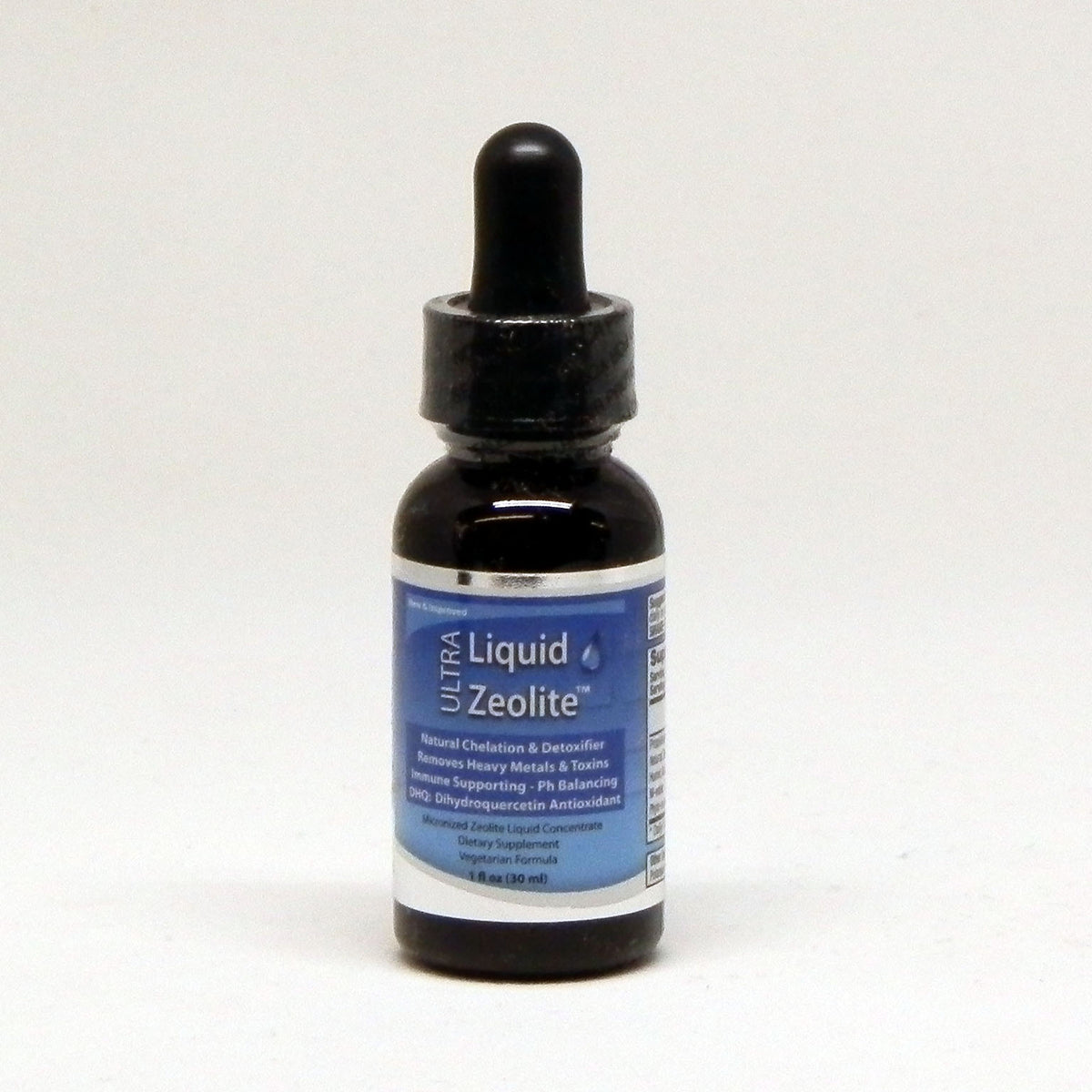 Ultra Liquid Zeolite bottle featured in a 6 pack bundle for natural cleansing and detoxification.